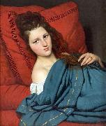 Joseph-Desire Court Woman Reclining on a Divan oil on canvas